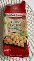 Suhkru kogus sees Gelbe erbsen