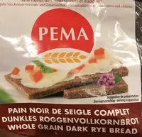 Sokerin määrä sisällä Pain noir de seigle complet