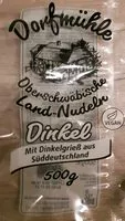 Sugar and nutrients in Buck nudelspezialitaten