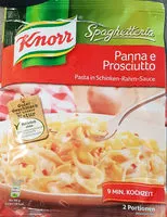 Suhkru kogus sees Spaghetteria Panna e Prosciutto