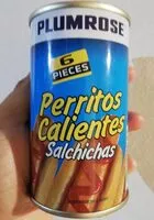 Cantidad de azúcar en Perritos calientes salchichas