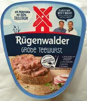 Quantité de sucre dans Rügenwalder Grobe Teewurst