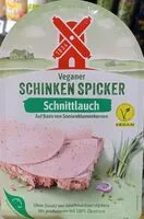 Количество сахара в Veganer Schinkenspicker mit Schnittlauch