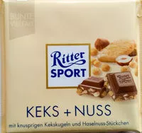 Sucre et nutriments contenus dans Ritter sport bunte vielfalt