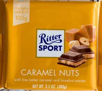 Количество сахара в Ritter Sport Caramel Noisettes