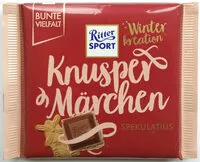 中的糖分和营养成分 Ritter sport winter kreation