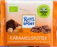 中的糖分和营养成分 Ritter sport bio genuss