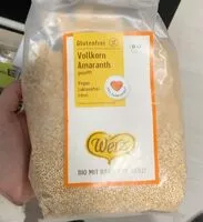 Jumlah gula yang masuk vollkorn amaranth