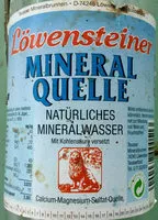 Zucker und Nährstoffe drin Lowensteiner mineralquelle