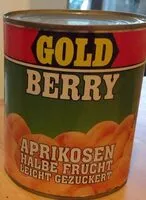 Sokerin määrä sisällä Aprikosen Halbe Frucht