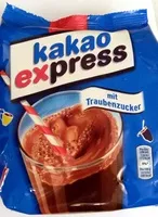 Zucker und Nährstoffe drin Kakao express