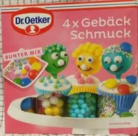 Zuckermenge drin Gebäck Schmuck