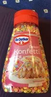İçindeki şeker miktarı Dekor Konfetti