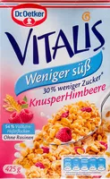 Zuckermenge drin Vitalis Weniger süß Knusper Himbeere