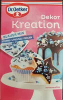Zuckermenge drin Dekor Kreation