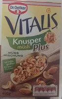 Sokerin määrä sisällä Knusper müsli PLUS Nussmischung