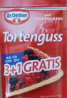 Zuckermenge drin Tortenguss - Rot Ungezuckert
