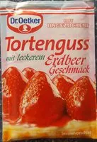 Zuckermenge drin Süßes Tortenguss rot
