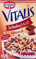 Zucker und Nährstoffe drin Vitalis