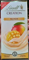 Suhkru kogus sees Lindt creation mango