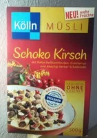 Zucker und Nährstoffe drin Kolln musli