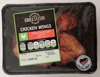 Zuckermenge drin Chicken Wings. Hähnchenflügel, geteilt, gewürzt, frisch