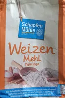 Suhkru kogus sees Weizen Mehl Type 1050