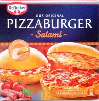 Zucker und Nährstoffe drin Pizzaburger