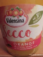Jumlah gula yang masuk Valensina Secco Orange