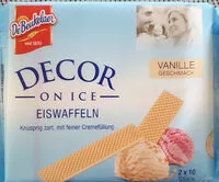 Sokerin määrä sisällä eiswaffel
