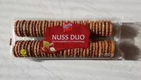 Sokerin määrä sisällä Nuss Duo