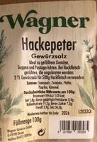 入っている砂糖の量 Hackepeter