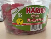 Jumlah gula yang masuk Haribo Bonbons Gélifiés Aux Fruits Fraises Géantes, Boîte