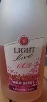 Quantité de sucre dans Light Live Wild Berry Alkoholfreier Sekt