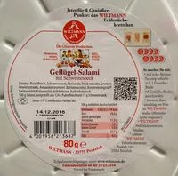 İçindeki şeker miktarı Geflügel-Salami