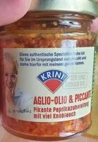 入っている砂糖の量 Aglio-Olio & Piccante