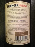 Quantité de sucre dans Weissbier, hveteøl
