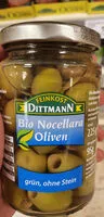 Suhkru kogus sees Oliven Bio Nocellara