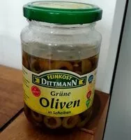 चीनी की मात्रा Grüne Oliven in Scheiben