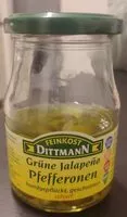 चीनी की मात्रा Grüne Jalapeño Pfefferonen