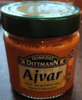 Zuckermenge drin Ajvar