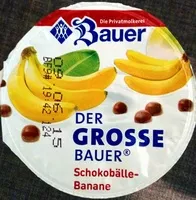 चीनी की मात्रा Der große Bauer Schokobälle-Banane