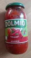 Jumlah gula yang masuk Dolmio Krydret Bolognese saus