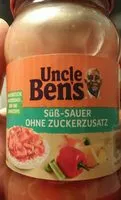 入っている砂糖の量 Uncle Ben's süß-sauer ohne Zuckerzusatz