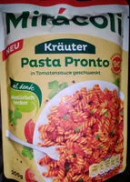 Sokerin määrä sisällä Miracoli Pasta Pronto Kräuter