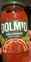 Jumlah gula yang masuk Spicy Chilli Bolognese
