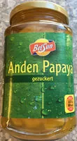 Amount of sugar in Anden Papaya gezuckert
