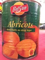 入っている砂糖の量 Abricots demi-fruits au sirop léger