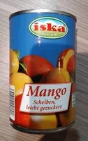 入っている砂糖の量 Mango in Scheiben