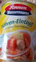 Sucre et nutriments contenus dans Bassermann